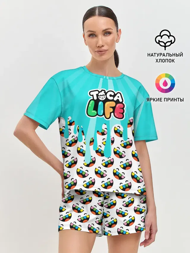 Женская пижама с шортами