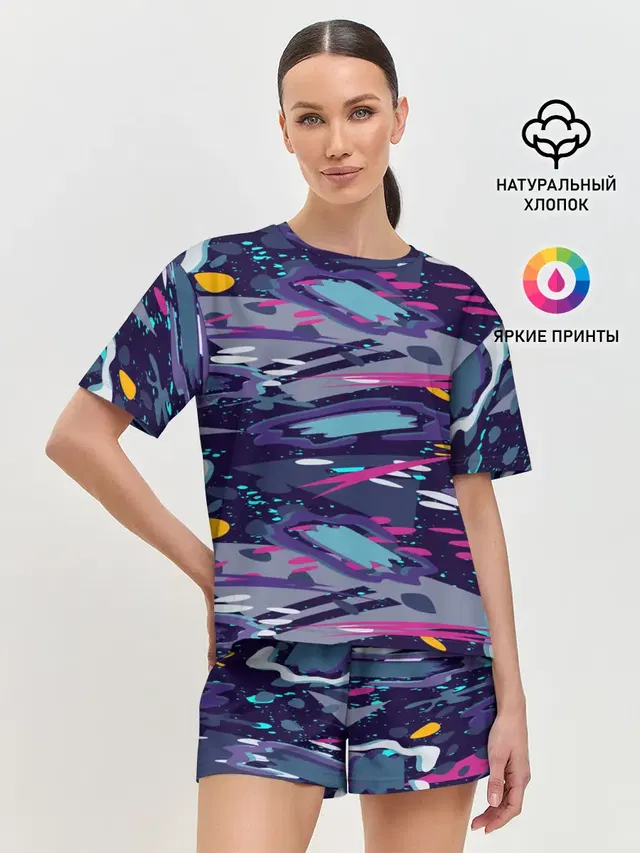 Женская пижама с шортами