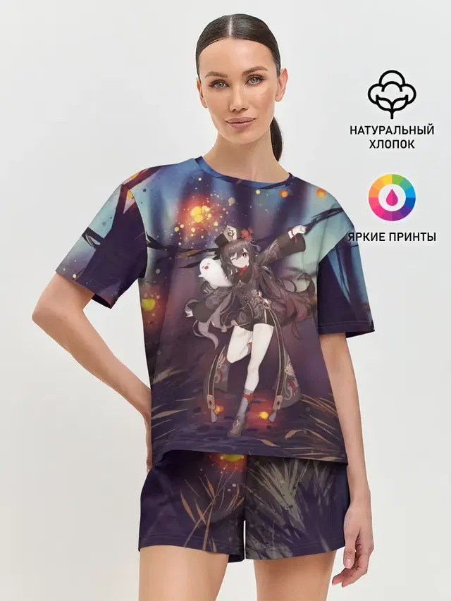 Женская пижама с шортами