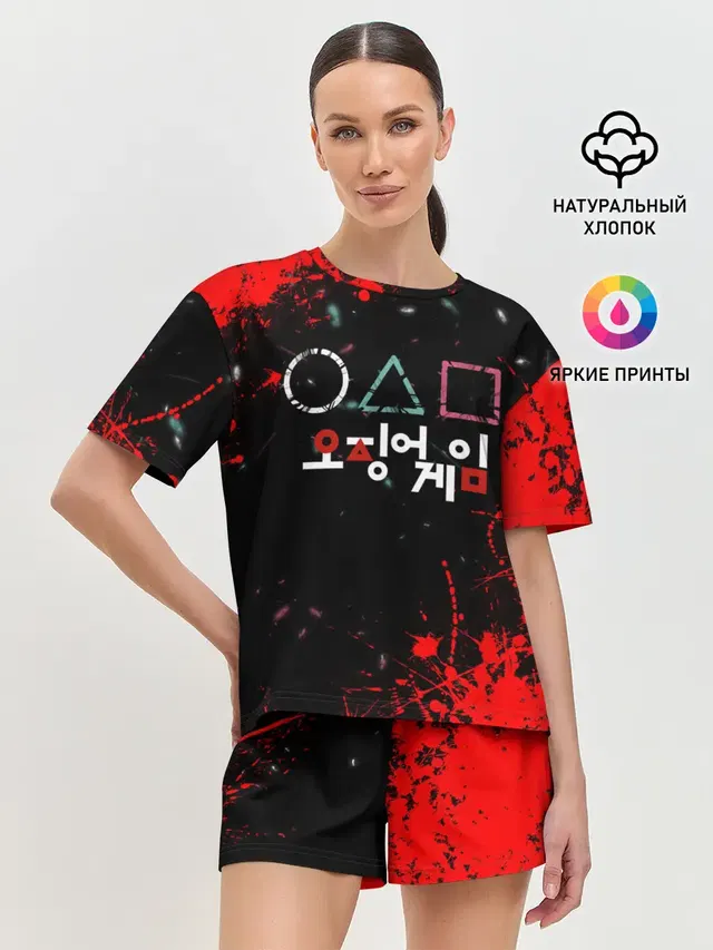 Женская пижама с шортами