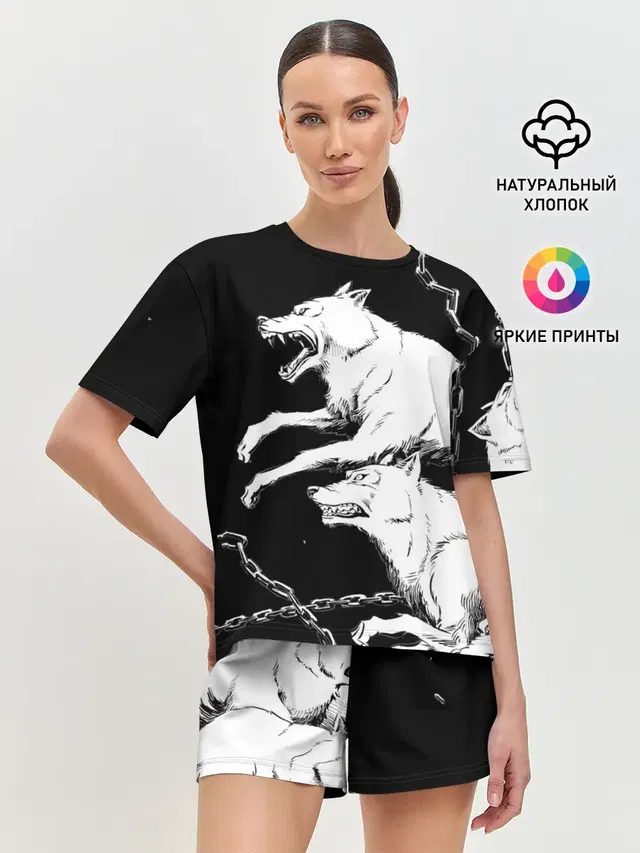 Женская пижама с шортами
