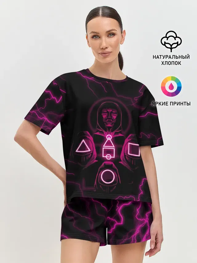 Женская пижама с шортами