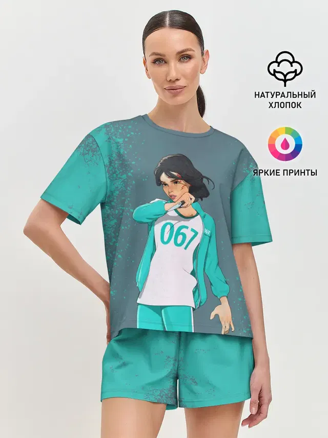 Женская пижама с шортами
