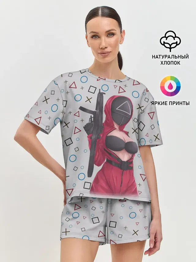 Женская пижама с шортами