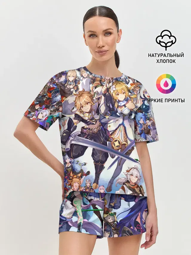 Женская пижама с шортами