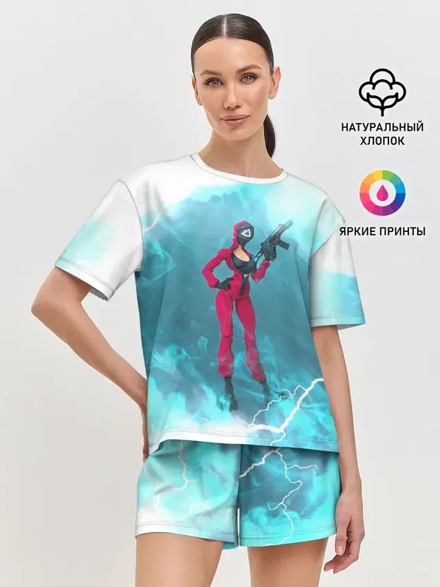 Женская пижама с шортами