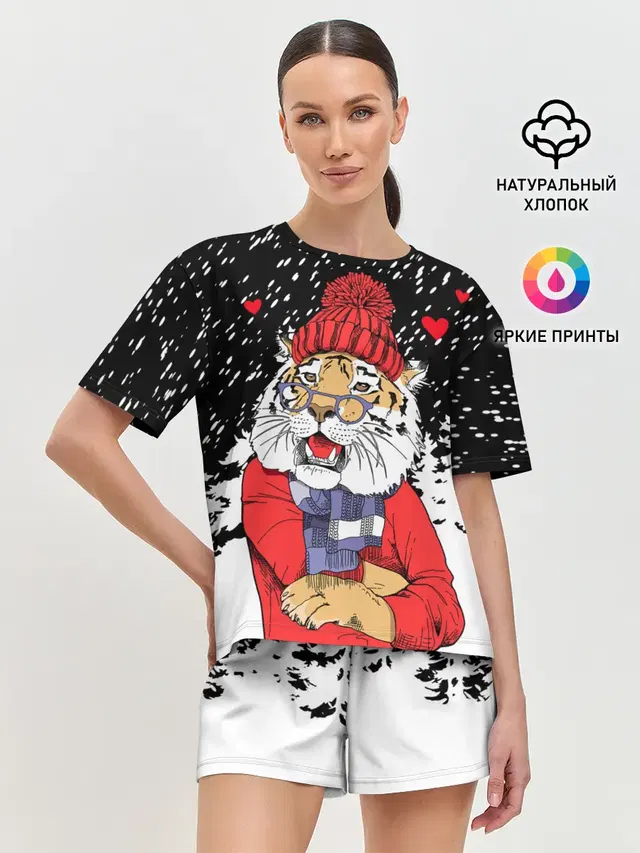 Женская пижама с шортами