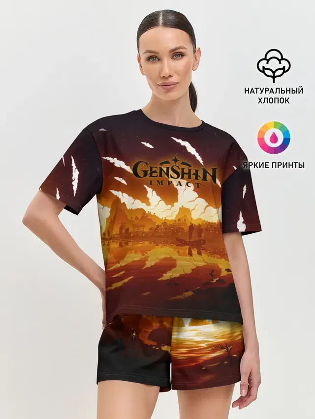 Женская пижама с шортами