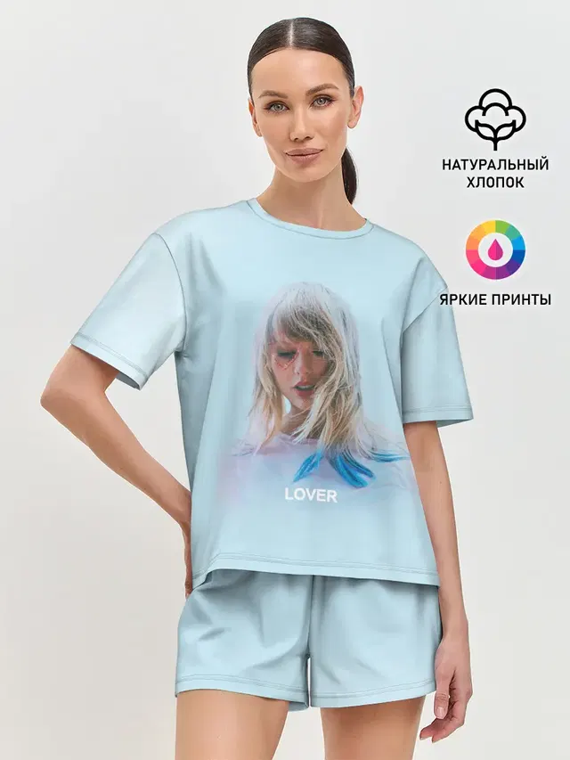 Женская пижама с шортами с принтом «Taylor Swift — TS Lover»