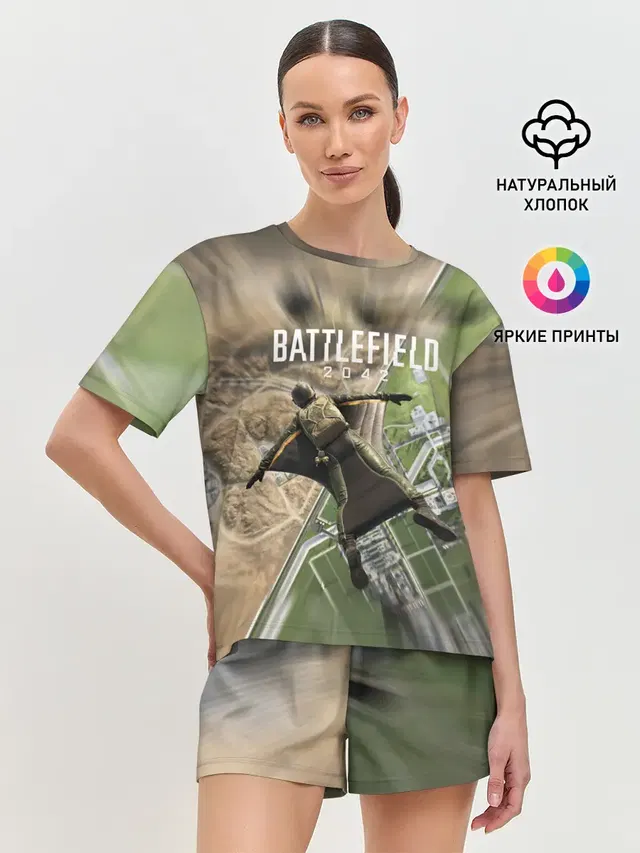 Женская пижама с шортами
