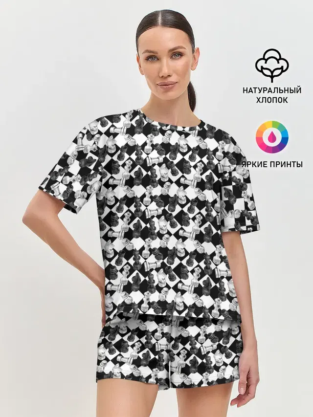 Женская пижама с шортами