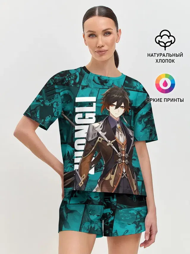 Женская пижама с шортами