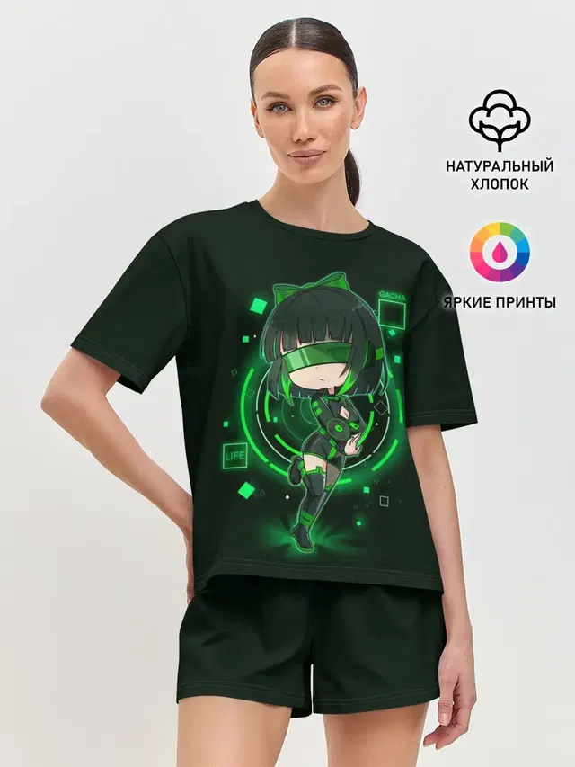 Женская пижама с шортами