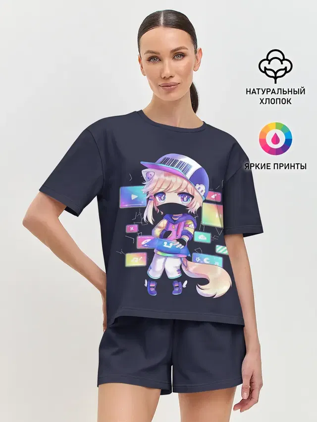 Женская пижама с шортами