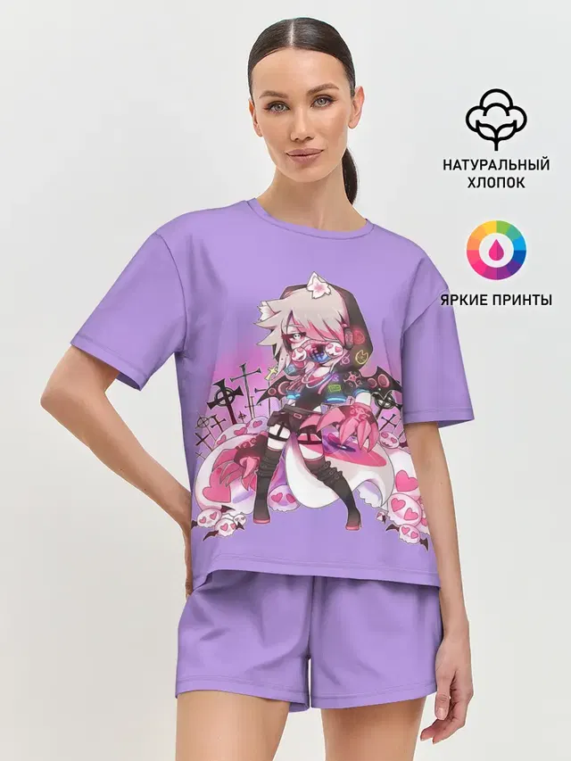 Женская пижама с шортами