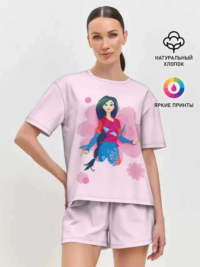 Женская пижама с шортами