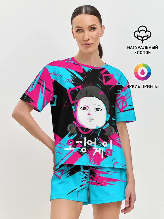 Женская пижама с шортами