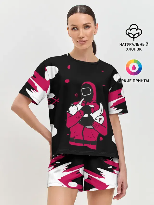 Женская пижама с шортами
