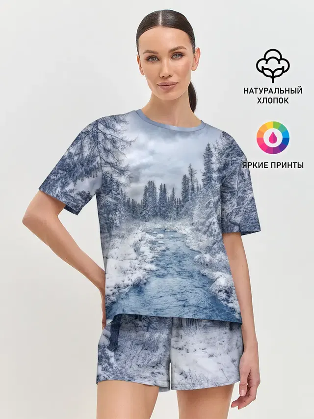 Женская пижама с шортами