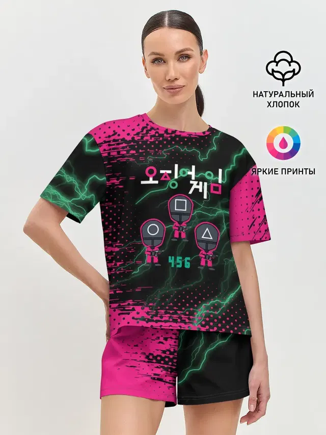 Женская пижама с шортами