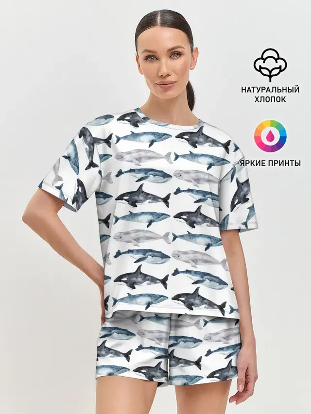 Женская пижама с шортами