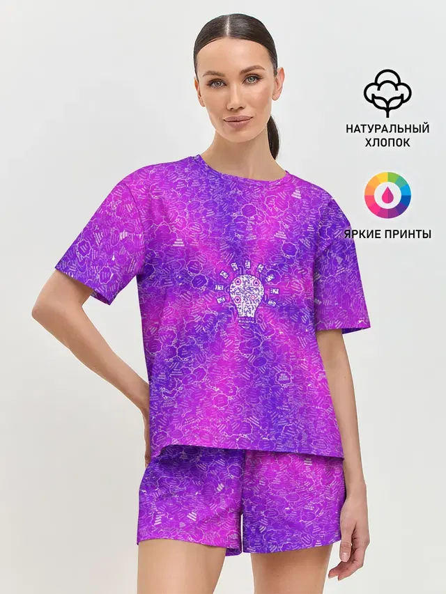 Женская пижама с шортами
