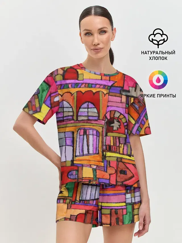 Женская пижама с шортами