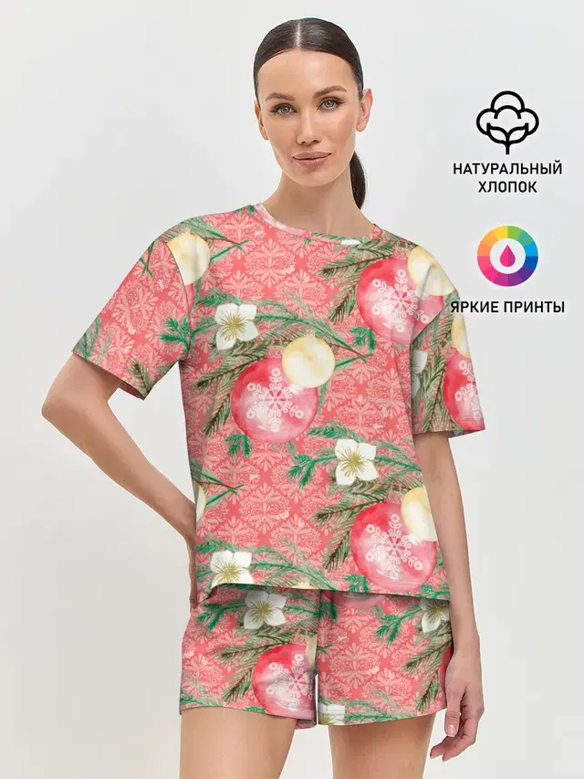 Женская пижама с шортами
