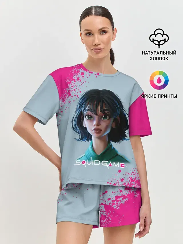 Женская пижама с шортами