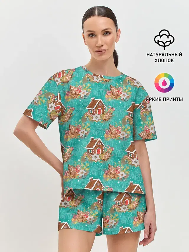 Женская пижама с шортами