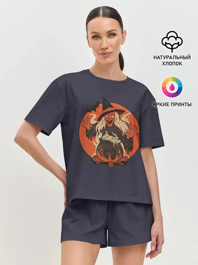 Женская пижама с шортами