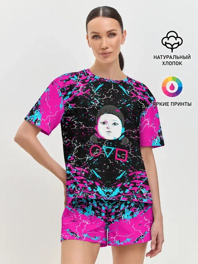 Женская пижама с шортами