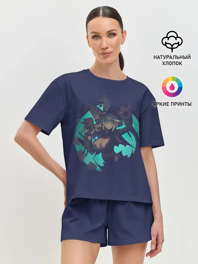 Женская пижама с шортами
