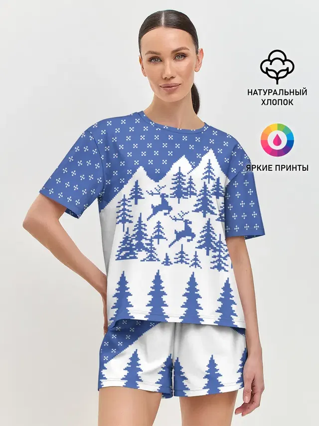 Женская пижама с шортами