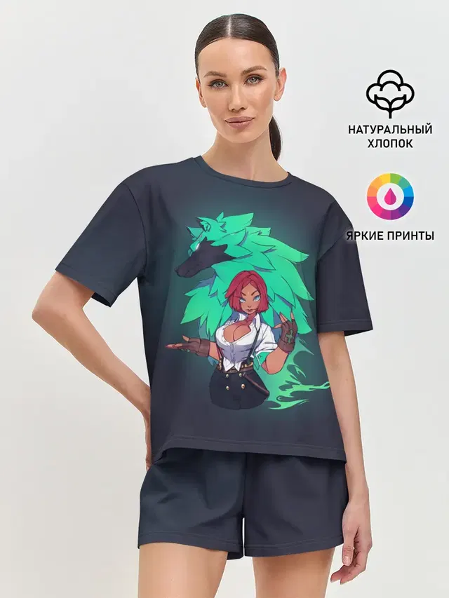 Женская пижама с шортами