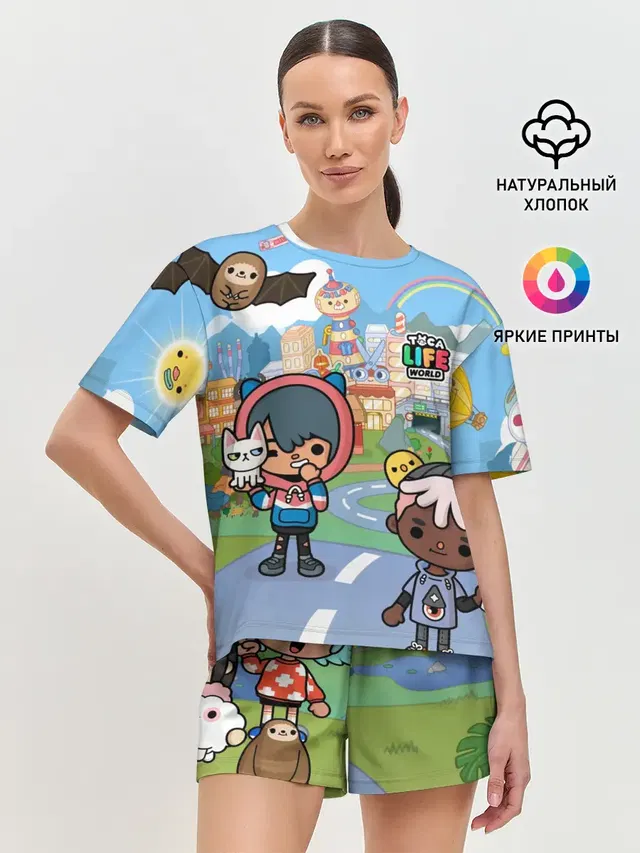 Женская пижама с шортами