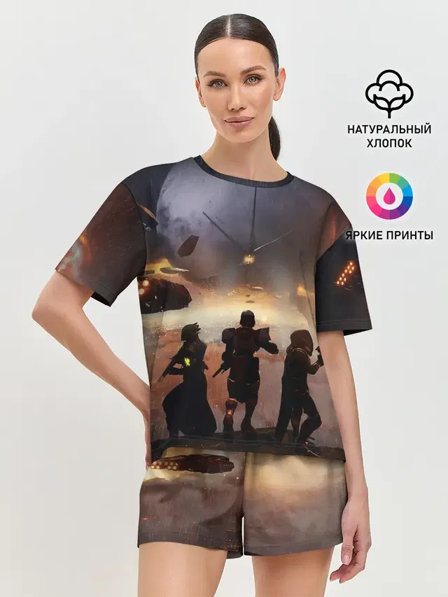 Женская пижама с шортами