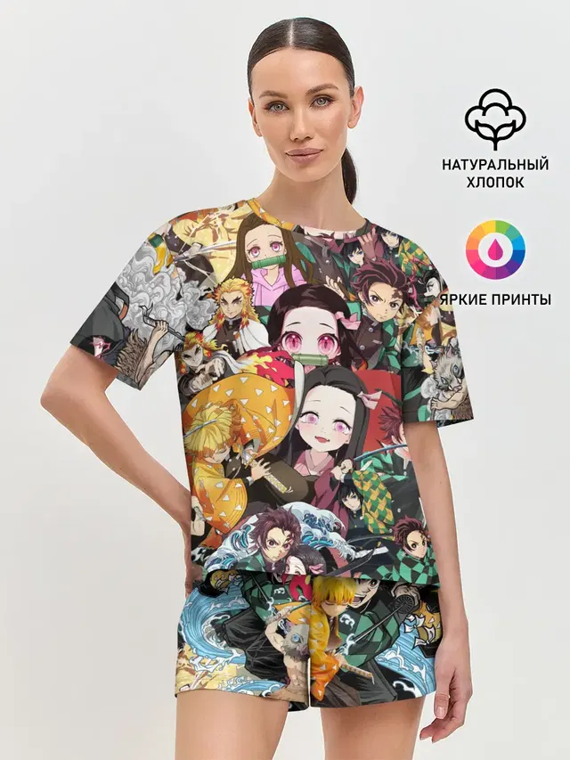 Женская пижама с шортами