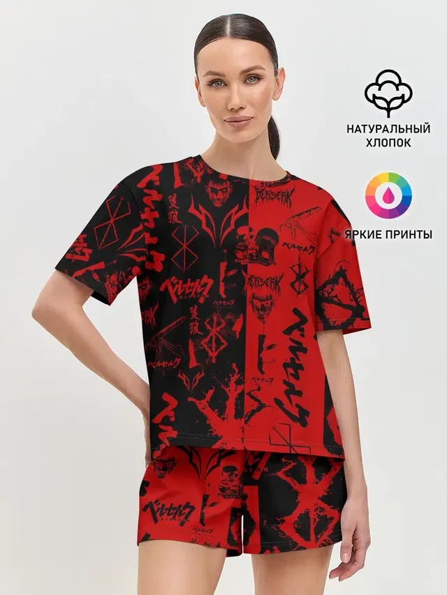 Женская пижама с шортами
