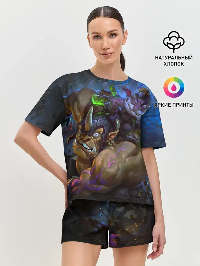 Женская пижама с шортами