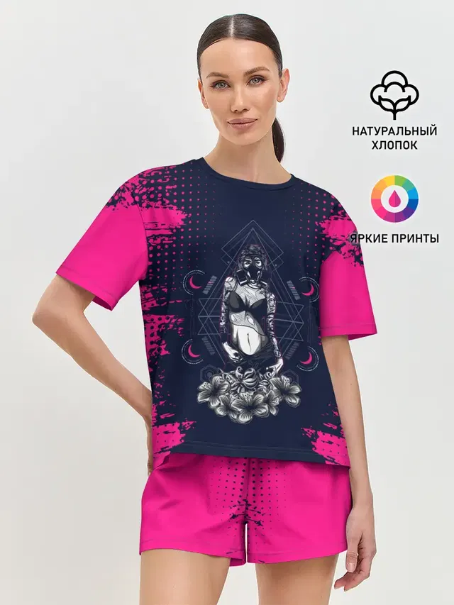 Женская пижама с шортами