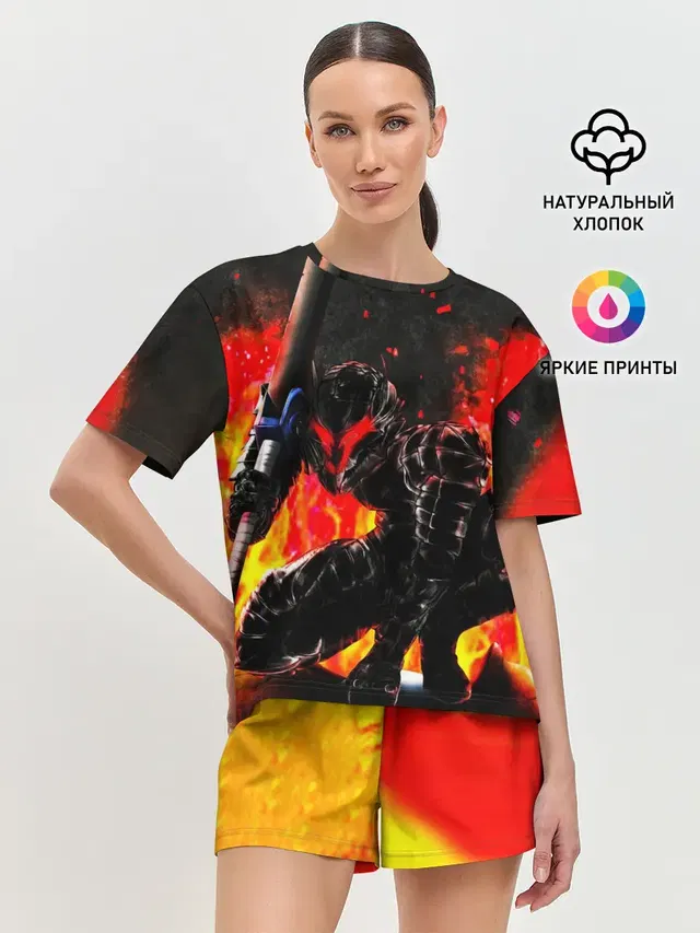 Женская пижама с шортами
