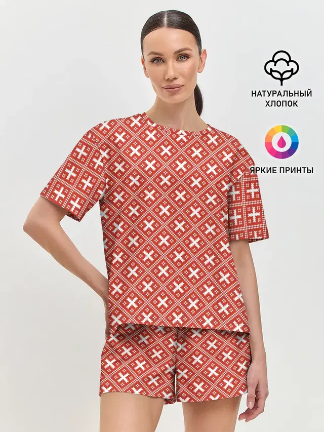 Женская пижама с шортами