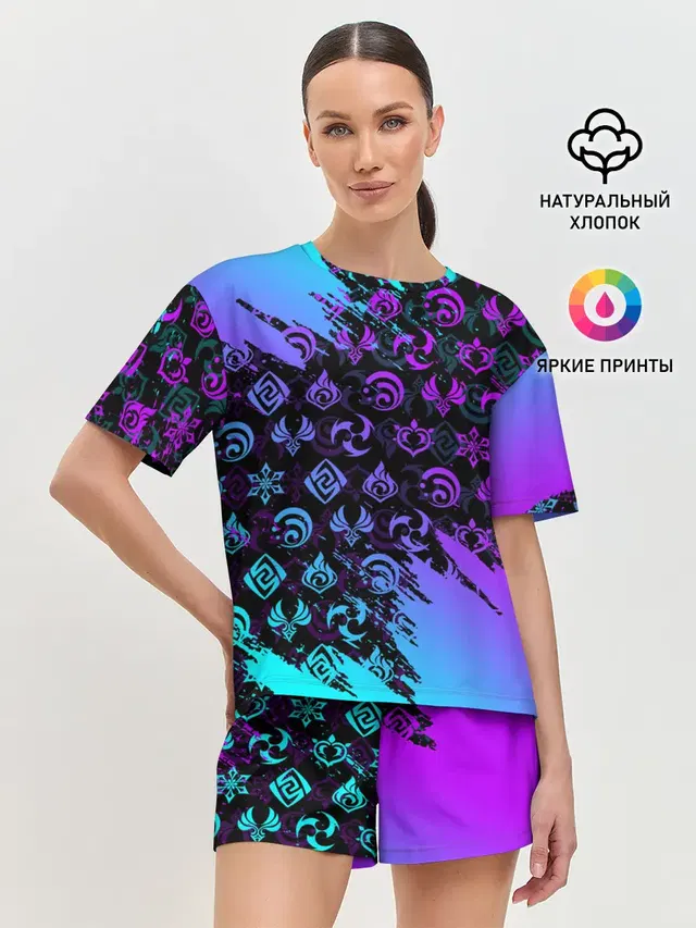 Женская пижама с шортами