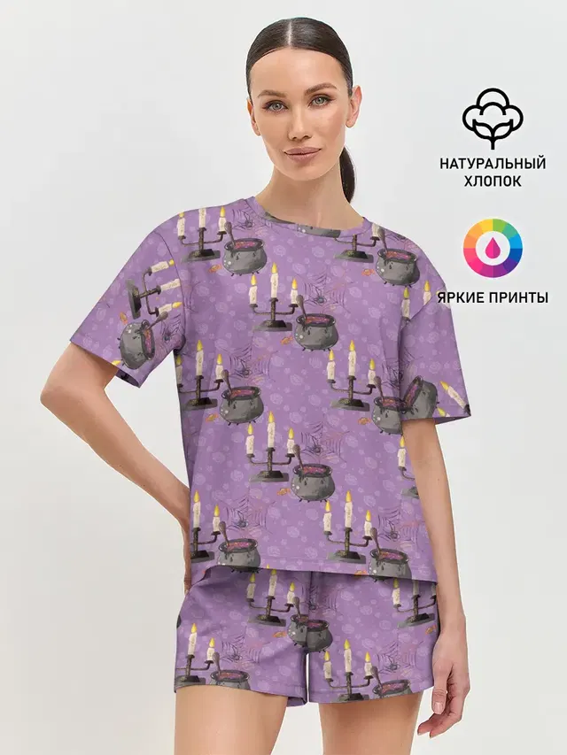 Женская пижама с шортами