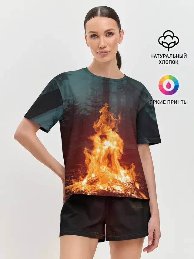 Женская пижама с шортами