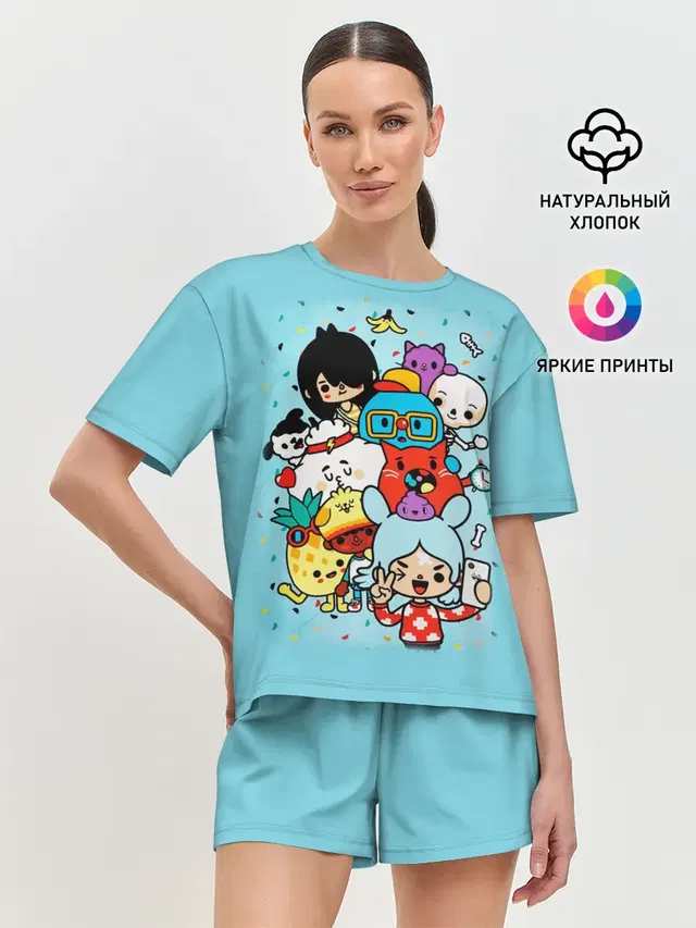 Женская пижама с шортами