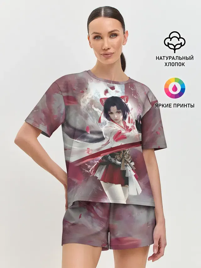 Женская пижама с шортами