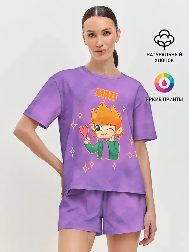 Женская пижама с шортами