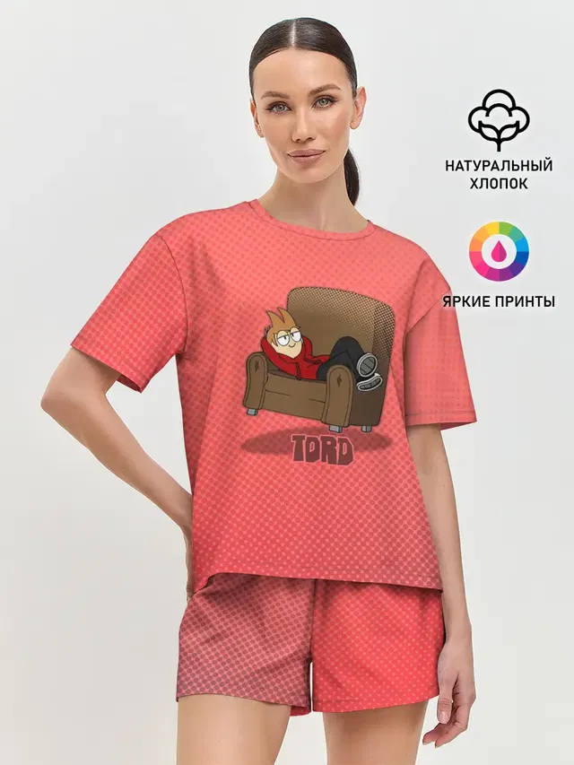 Женская пижама с шортами